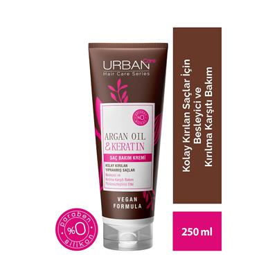 Urban Care Argan Oil & Keratin Kolay Kırılan Yıpranmış Saçlara Özel Saç Bakım Kremi 250 ML