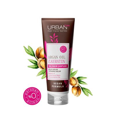 Urban Care Argan Oil & Keratin Kolay Kırılan Yıpranmış Saçlara Özel Saç Bakım Şampuanı 250 ML