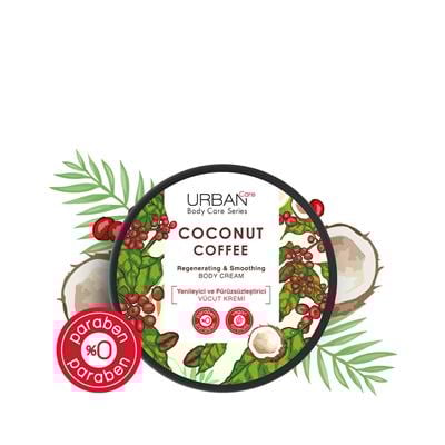 Urban Care Coconut Coffee Yenileyici ve Pürüzsüzleştirici Vücut Kremi 200 ML