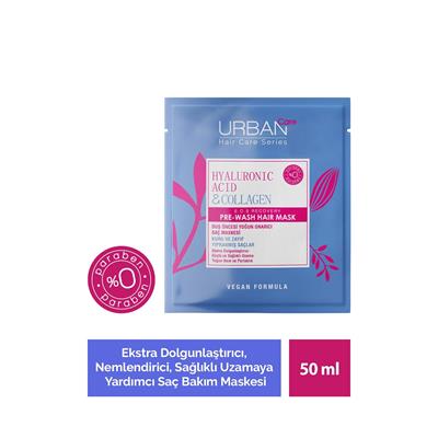 Urban Care Hyaluronic Acid & Collagen Kuru Ve Cansız Saçlara Özel Pre Hair Mask 50 ML