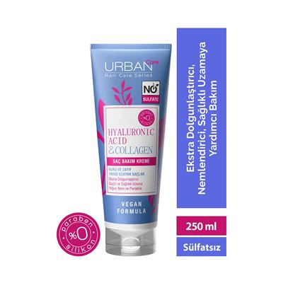 Urban Care Hyaluronic Acid & Collagen Kuru Ve Cansız Saçlara Özel Saç Bakım Kremi 250 ML