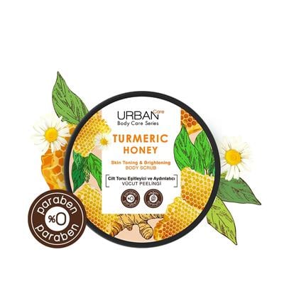 Urban Care Turmeric Honey Cilt Tonu Eşitleyici Ve Aydınlatıcı Vücut Peeling 200 ML