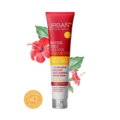 Urban Care Twisted Curls Hibiscus & Shea Butter Kıvırcık Ve Dalgalı Saçlara Özel Durulanmayan Bakım Kremi 175 ML