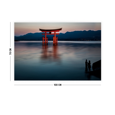 Vagonik Uzakdoğu Göl Manzarası Duvar Örtüsü