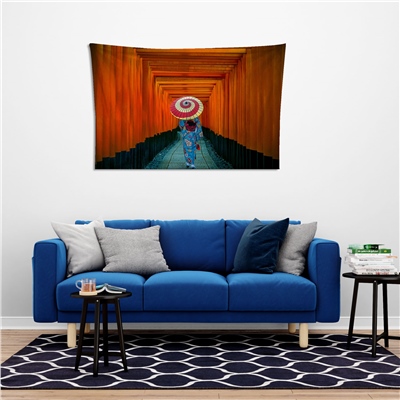 Vagonik Uzakdoğu Kadın Duvar Örtüsü