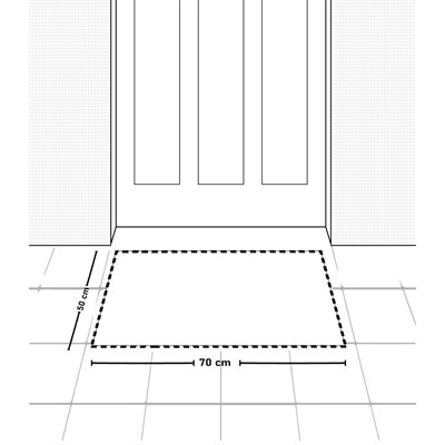 Vagonik Hayat Ağacı Dijital Baskılı 50x70cm Dekoratif Çok Amaçlı Iç Ve Dış Kapı Paspası