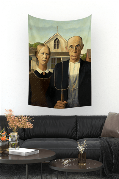 Vagonik American Gothic Duvar Örtüsü Halısı