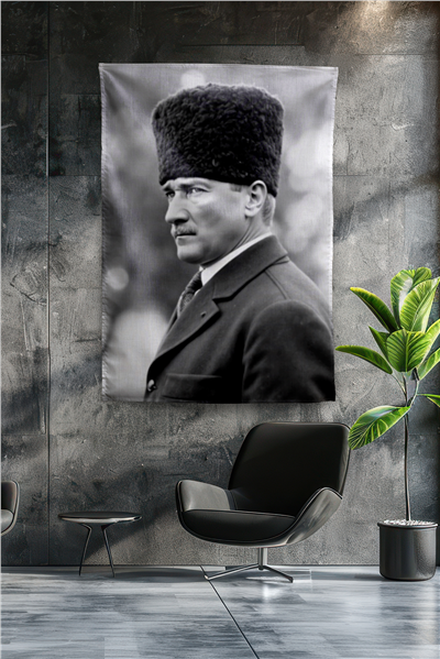 Vagonik Atatürk Temalı Duvar Örtüsü Tapestry Desen 419