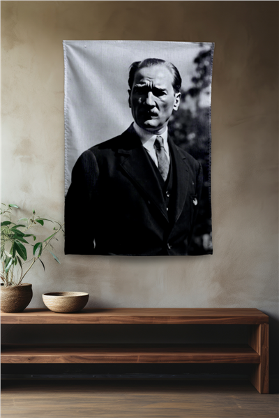 Vagonik Atatürk Temalı Duvar Örtüsü Tapestry Desen 427