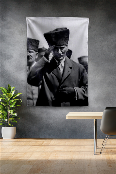 Vagonik Atatürk Temalı Duvar Örtüsü Tapestry Desen 421