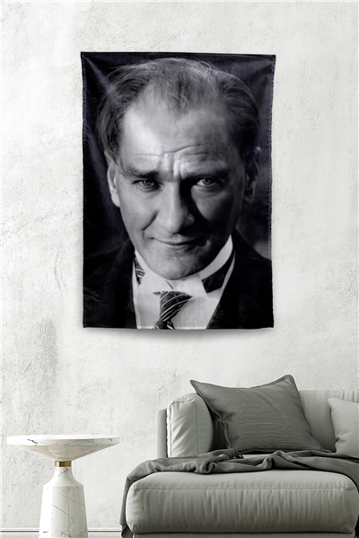 Vagonik Atatürk Temalı Duvar Örtüsü Tapestry Desen 433