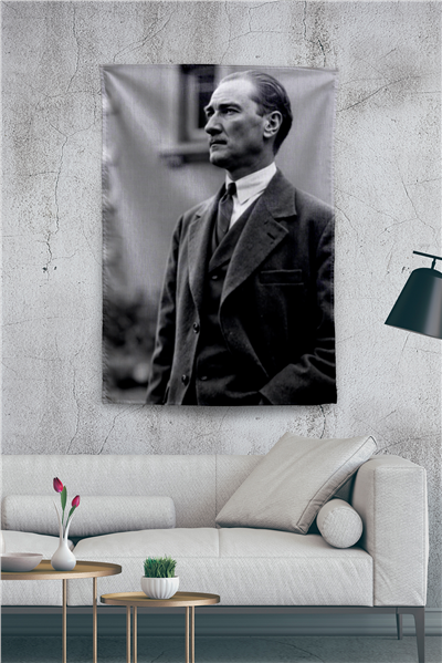 Vagonik Atatürk Temalı Duvar Örtüsü Tapestry Desen 428