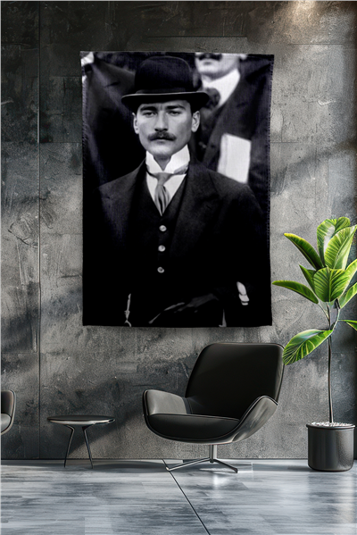 Vagonik Atatürk Temalı Duvar Örtüsü Tapestry Desen 438