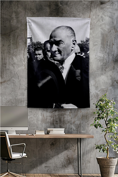 Vagonik Atatürk Temalı Duvar Örtüsü Tapestry Desen 435