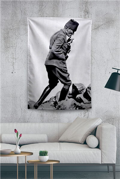 Vagonik Atatürk Temalı Duvar Örtüsü Tapestry Desen 429