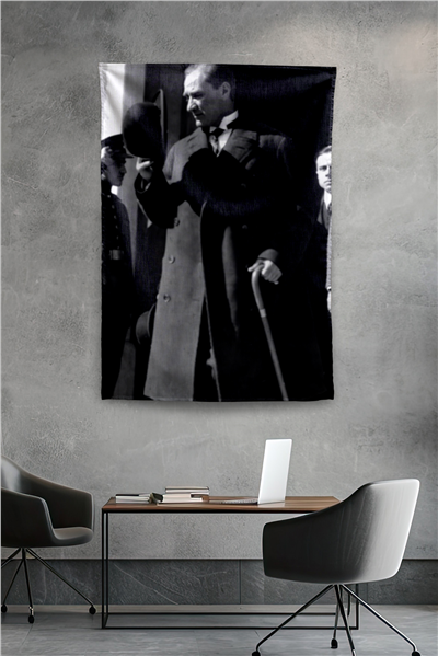 Vagonik Atatürk Temalı Duvar Örtüsü Tapestry Desen 437