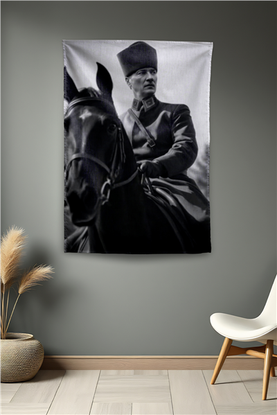 Vagonik Atatürk Temalı Duvar Örtüsü Tapestry Desen 432