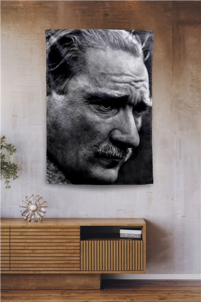 Vagonik Atatürk Temalı Duvar Örtüsü Tapestry Desen 434
