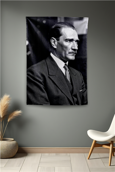 Vagonik Atatürk Temalı Duvar Örtüsü Tapestry Desen 425