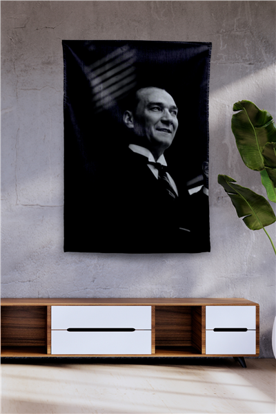 Vagonik Atatürk Temalı Duvar Örtüsü Tapestry Desen 440