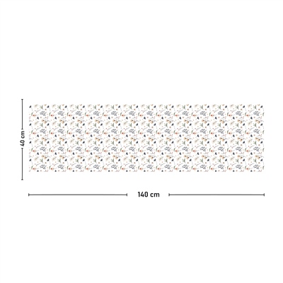 Vagonik Bahar Çiçeği Desenli Dijital Baskılı Runner 140x40 cm