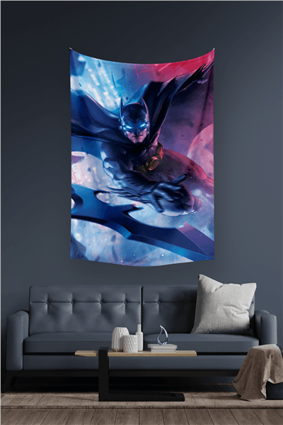 Vagonik Batman Dc Duvar Örtüsü Halısı