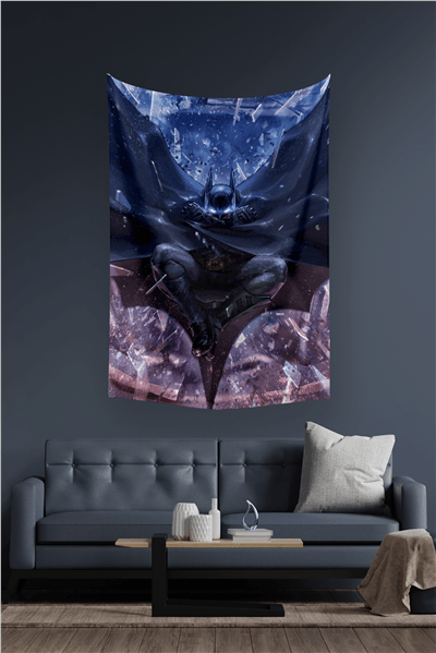 Vagonik Batman Dc Duvar Örtüsü Halısı