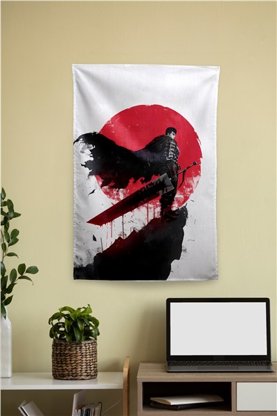 Vagonik Berserk Temalı Anime Duvar Örtüsü Tapestry