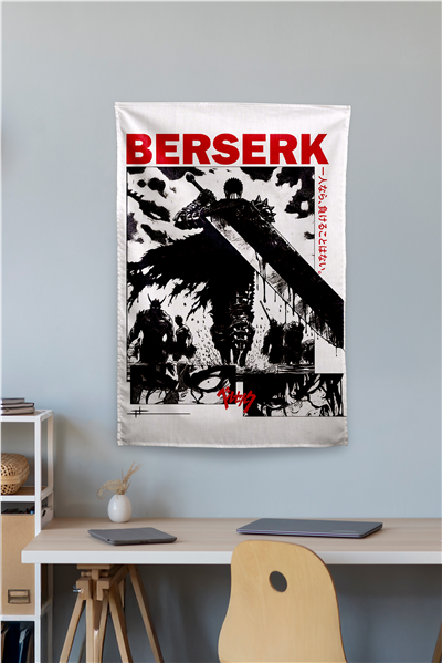 Vagonik Berserk Temalı Anime Duvar Örtüsü Tapestry