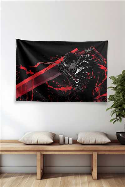 Vagonik Berserk Temalı Anime Duvar Örtüsü Tapestry