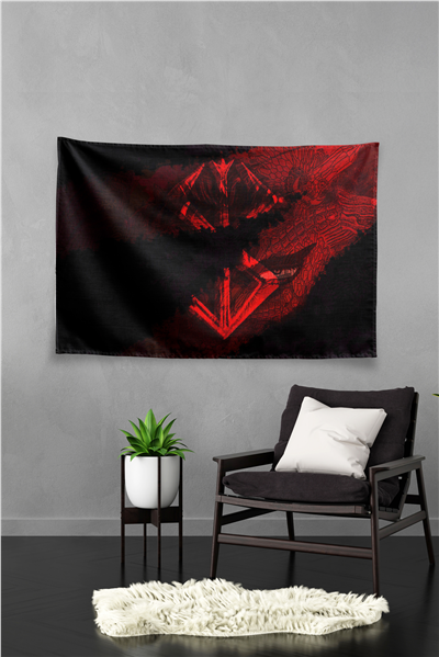 Vagonik Berserk Temalı Anime Duvar Örtüsü Tapestry