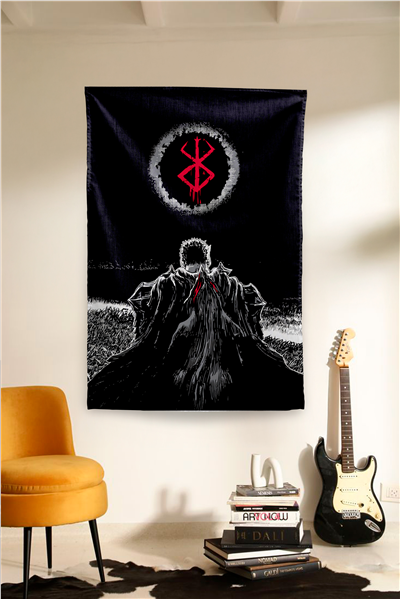 Vagonik Berserk Temalı Anime Duvar Örtüsü Tapestry