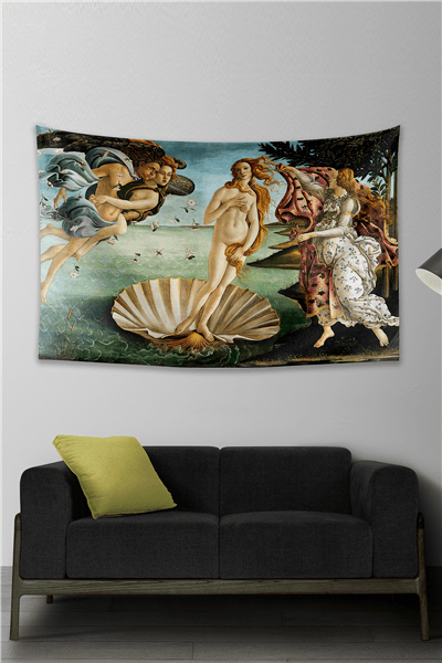 Vagonik Botticelli Venüsün Doğuşu Duvar Örtüsü Halısı