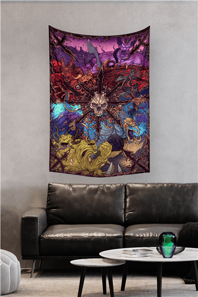 Vagonik Creature War Duvar Örtüsü Halısı