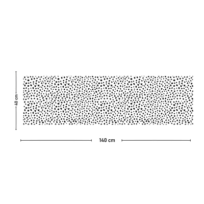 Vagonik Dalmaçyalı Desenli Dijital Baskılı Runner 140x40 cm