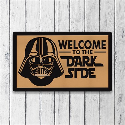 Vagonik Darth Vader Desenli Dijital Baskılı 50x70cm Dekoratif Çok Amaçlı Iç Ve Dış Kapı Paspası