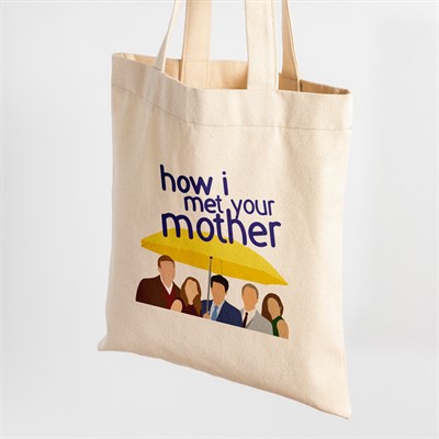 Vagonik How I Met Your Mother Baskılı Ham Bez Kanvas Çanta