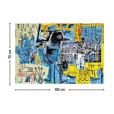 Vagonik Jean-michel Basquiat Bird On Money 1981 Duvar Örtüsü Halısı 140x100 Cm-70x100 Cm
