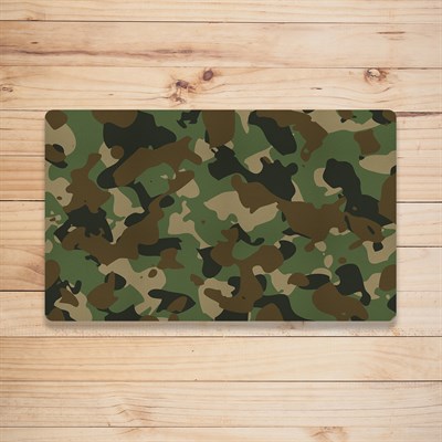 Vagonik Kamuflaj Desenli Dijital Baskılı 50x70cm Dekoratif Çok Amaçlı Iç Ve Dış Kapı Paspası