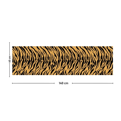 Vagonik Kaplan Desenli Dijital Baskılı Runner 140x40 cm