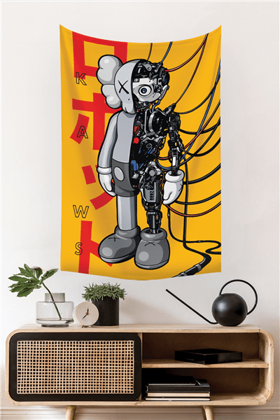 Vagonik Kaws Robotik Duvar Örtüsü Halısı