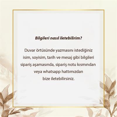 Vagonik Kişiye Özel Doğum Günü İyi ki Doğdun Happy Birthday Duvar Örtüsü Duvar Halısı Birinci Kalite Kumaş