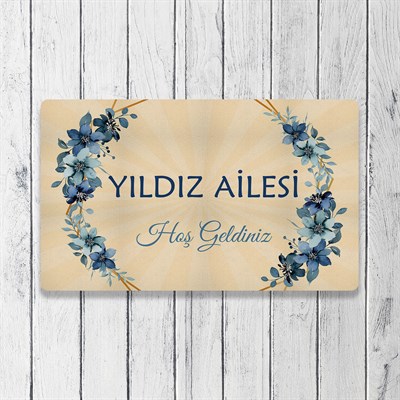 Vagonik Kişiye Ve Firmaya Özel Tasarım Dijital Baskılı 50x70cm Dekoratif Çok Amaçlı Iç Ve Dış Kapı Paspası