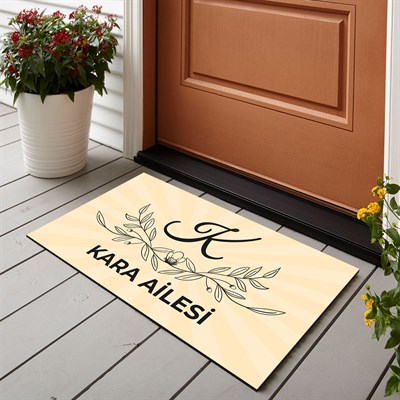 Vagonik Kişiye Ve Firmaya Özel Tasarım Dijital Baskılı 50x70cm Dekoratif Çok Amaçlı Iç Ve Dış Kapı Paspası