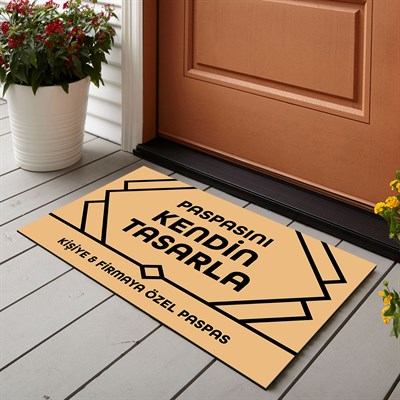 Vagonik Kişiye Ve Firmaya Özel Tasarım Dijital Baskılı 50x70cm Dekoratif Çok Amaçlı Iç Ve Dış Kapı Paspası