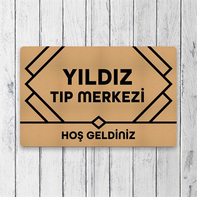 Vagonik Kişiye Ve Firmaya Özel Tasarım Dijital Baskılı 50x70cm Dekoratif Çok Amaçlı Iç Ve Dış Kapı Paspası
