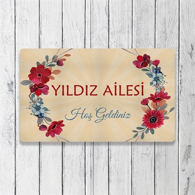 Vagonik Kişiye Ve Firmaya Özel Tasarım Dijital Baskılı 50x70cm Dekoratif Çok Amaçlı Iç Ve Dış Kapı Paspası