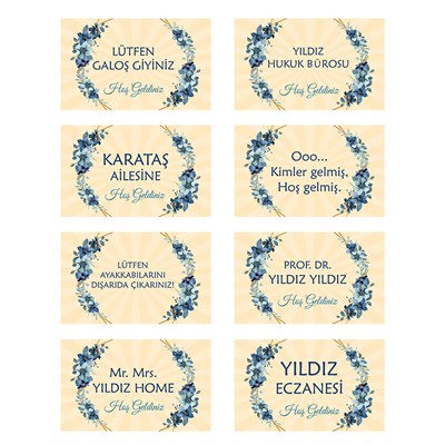 Vagonik Kişiye Ve Firmaya Özel Tasarım Dijital Baskılı 50x70cm Dekoratif Çok Amaçlı Iç Ve Dış Kapı Paspası