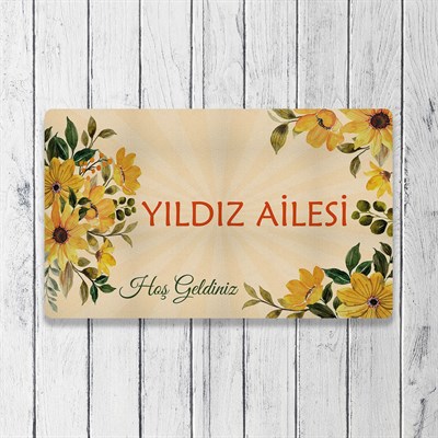 Vagonik Kişiye Ve Firmaya Özel Tasarım Dijital Baskılı 50x70cm Dekoratif Çok Amaçlı Iç Ve Dış Kapı Paspası