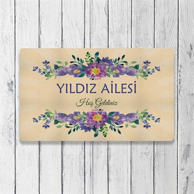 Vagonik Kişiye Ve Firmaya Özel Tasarım Dijital Baskılı 50x70cm Dekoratif Çok Amaçlı Iç Ve Dış Kapı Paspası